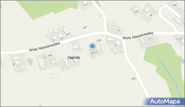 Wola Nieszkowska, Wola Nieszkowska, 10, mapa Wola Nieszkowska