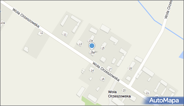 Wola Orzeszowska, Wola Orzeszowska, 15a, mapa Wola Orzeszowska