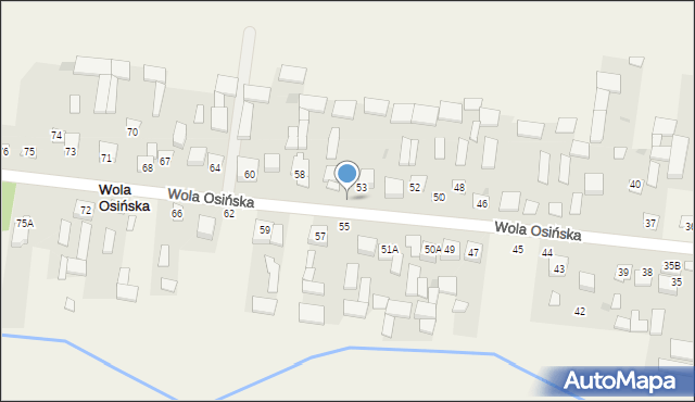 Wola Osińska, Wola Osińska, 56, mapa Wola Osińska