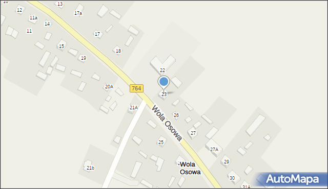 Wola Osowa, Wola Osowa, 23, mapa Wola Osowa