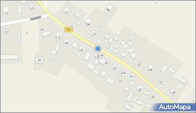 Wola Osowa, Wola Osowa, 8, mapa Wola Osowa