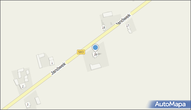 Wola Pacyńska, Wola Pacyńska, 19, mapa Wola Pacyńska