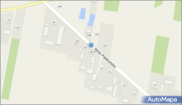 Wola Pasikońska, Wola Pasikońska, 13, mapa Wola Pasikońska