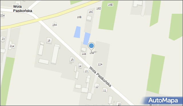 Wola Pasikońska, Wola Pasikońska, 13a, mapa Wola Pasikońska