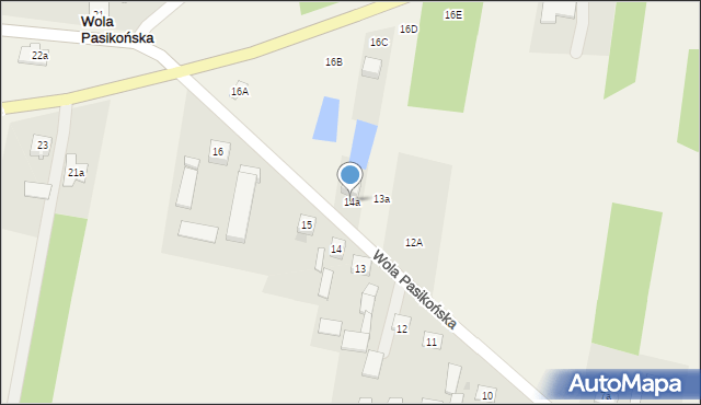 Wola Pasikońska, Wola Pasikońska, 14a, mapa Wola Pasikońska