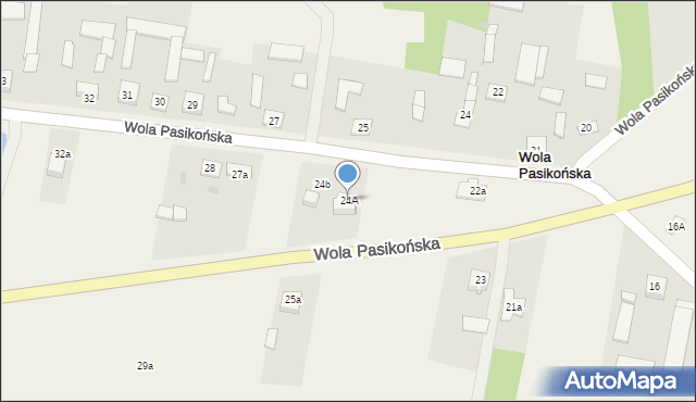 Wola Pasikońska, Wola Pasikońska, 24A, mapa Wola Pasikońska