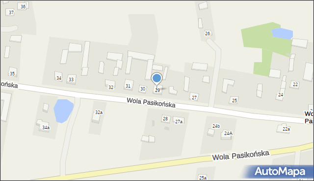 Wola Pasikońska, Wola Pasikońska, 29, mapa Wola Pasikońska