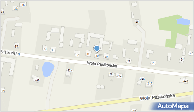 Wola Pasikońska, Wola Pasikońska, 30, mapa Wola Pasikońska