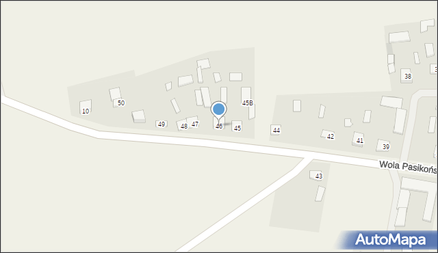 Wola Pasikońska, Wola Pasikońska, 46, mapa Wola Pasikońska