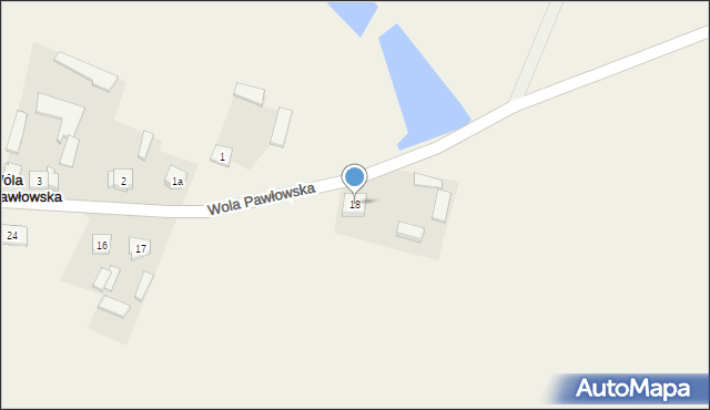 Wola Pawłowska, Wola Pawłowska, 18, mapa Wola Pawłowska
