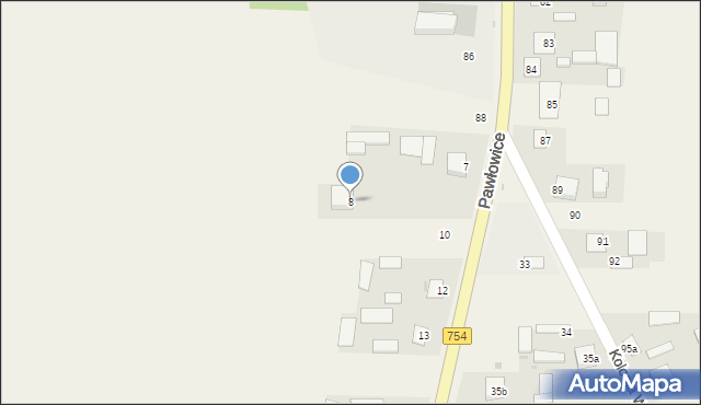 Wola Pawłowska, Wola Pawłowska, 8, mapa Wola Pawłowska