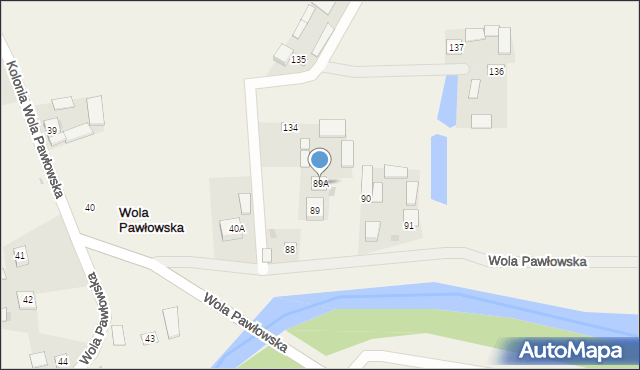 Wola Pawłowska, Wola Pawłowska, 89A, mapa Wola Pawłowska