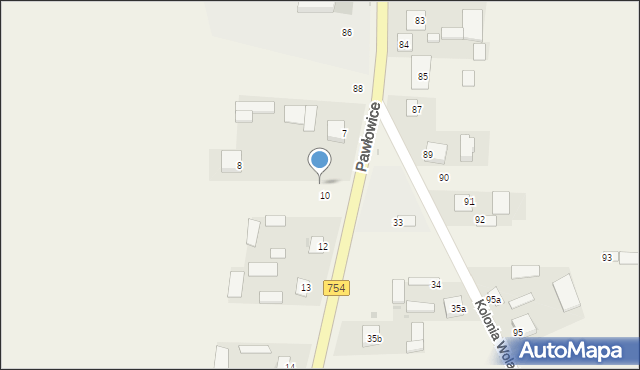 Wola Pawłowska, Wola Pawłowska, 9, mapa Wola Pawłowska