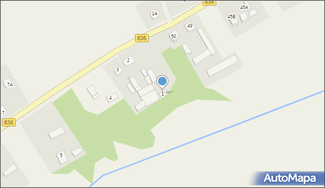 Wola Piasecka, Wola Piasecka, 1, mapa Wola Piasecka