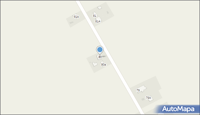 Wola Piasecka, Wola Piasecka, 80, mapa Wola Piasecka