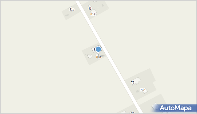 Wola Piasecka, Wola Piasecka, 80a, mapa Wola Piasecka