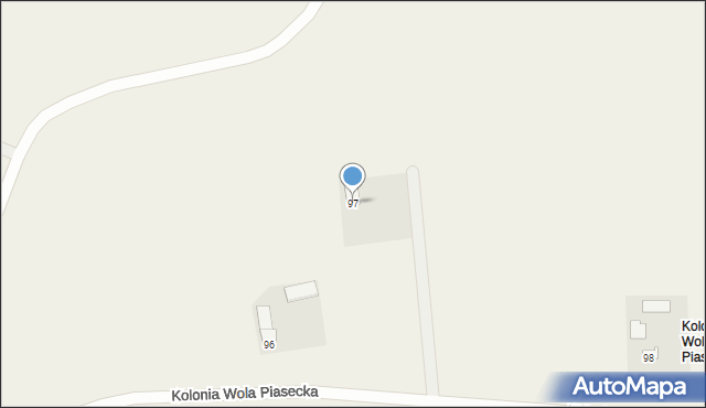 Wola Piasecka, Wola Piasecka, 97, mapa Wola Piasecka