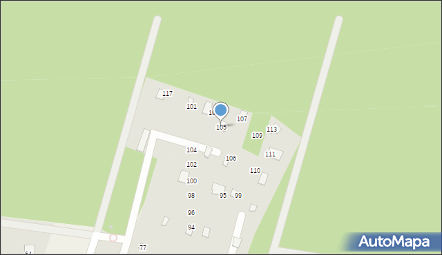 Wola Pieczyska, Wola Pieczyska, 105, mapa Wola Pieczyska