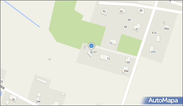 Wola Pieczyska, Wola Pieczyska, 71, mapa Wola Pieczyska