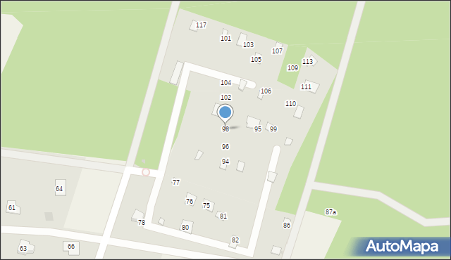 Wola Pieczyska, Wola Pieczyska, 98, mapa Wola Pieczyska