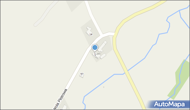 Wola Piotrowa, Wola Piotrowa, 1, mapa Wola Piotrowa