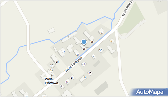 Wola Piotrowa, Wola Piotrowa, 25, mapa Wola Piotrowa