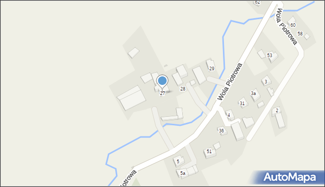 Wola Piotrowa, Wola Piotrowa, 27, mapa Wola Piotrowa