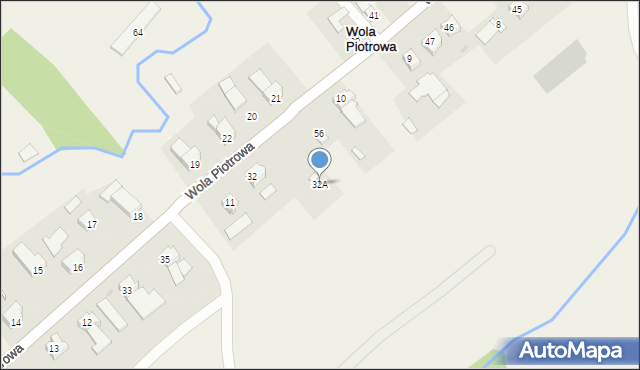 Wola Piotrowa, Wola Piotrowa, 32A, mapa Wola Piotrowa