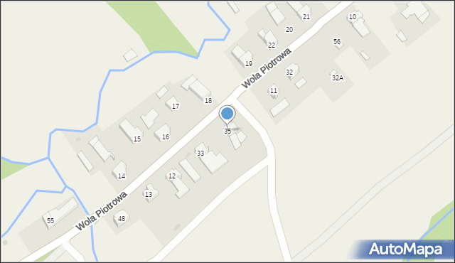 Wola Piotrowa, Wola Piotrowa, 35, mapa Wola Piotrowa