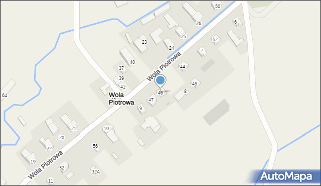 Wola Piotrowa, Wola Piotrowa, 46, mapa Wola Piotrowa