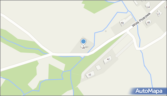 Wola Piotrowa, Wola Piotrowa, 49, mapa Wola Piotrowa