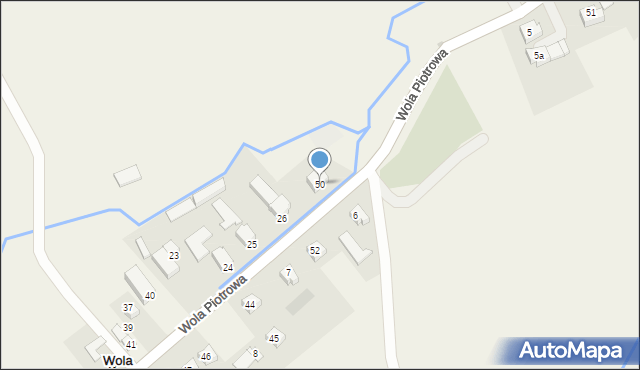 Wola Piotrowa, Wola Piotrowa, 50, mapa Wola Piotrowa