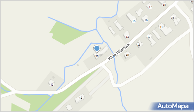 Wola Piotrowa, Wola Piotrowa, 55, mapa Wola Piotrowa