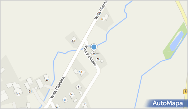 Wola Piotrowa, Wola Piotrowa, 60, mapa Wola Piotrowa