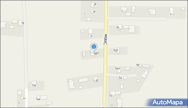 Wola Pławska, Wola Pławska, 83a, mapa Wola Pławska