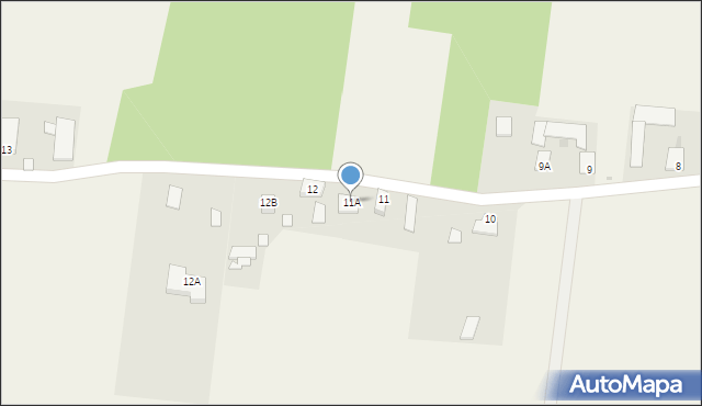 Wola Pniewska, Wola Pniewska, 11A, mapa Wola Pniewska