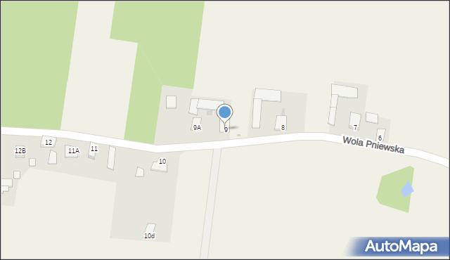 Wola Pniewska, Wola Pniewska, 9, mapa Wola Pniewska