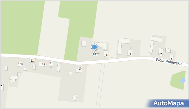 Wola Pniewska, Wola Pniewska, 9A, mapa Wola Pniewska