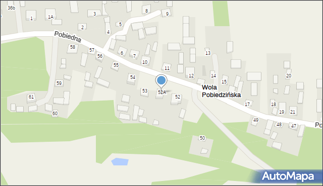 Wola Pobiedzińska, Wola Pobiedzińska, 52A, mapa Wola Pobiedzińska