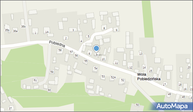 Wola Pobiedzińska, Wola Pobiedzińska, 7, mapa Wola Pobiedzińska