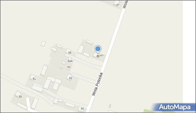 Wola Potocka, Wola Potocka, 66, mapa Wola Potocka