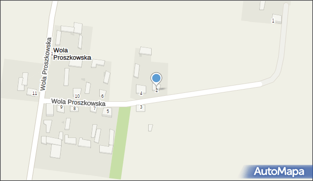 Wola Proszkowska, Wola Proszkowska, 2, mapa Wola Proszkowska
