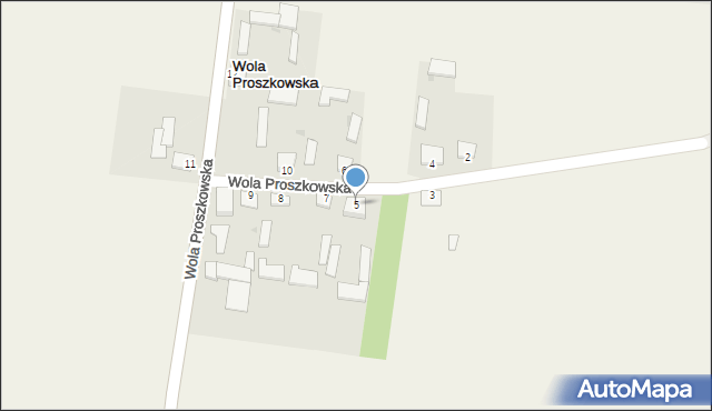 Wola Proszkowska, Wola Proszkowska, 5, mapa Wola Proszkowska