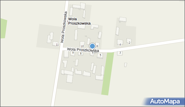 Wola Proszkowska, Wola Proszkowska, 7, mapa Wola Proszkowska