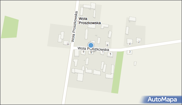 Wola Proszkowska, Wola Proszkowska, 8, mapa Wola Proszkowska