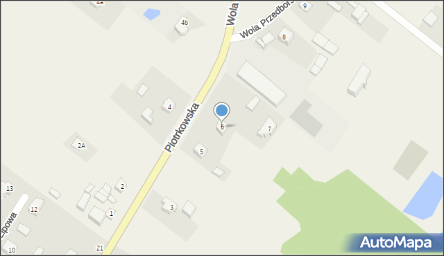 Wola Przedborska, Wola Przedborska, 6, mapa Wola Przedborska
