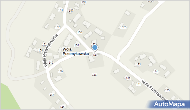 Wola Przemykowska, Wola Przemykowska, 143, mapa Wola Przemykowska
