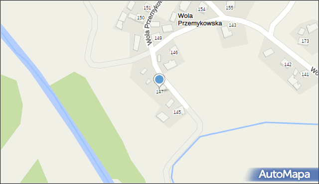 Wola Przemykowska, Wola Przemykowska, 147, mapa Wola Przemykowska