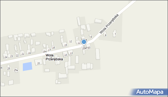 Wola Przerębska, Wola Przerębska, 10A, mapa Wola Przerębska