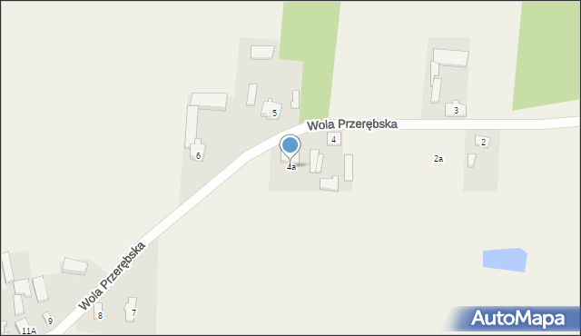 Wola Przerębska, Wola Przerębska, 4a, mapa Wola Przerębska